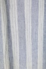 Henley striped linen-blend gauze hooded kaftan