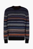 Jacquard-knit wool sweater