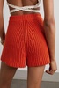 Palm Springs ribbed cotton shorts