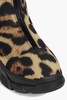 Stark leopard-print shell snow boots