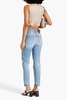 High-rise straight-leg jeans