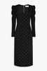 After Hours embellished crepe midi dress