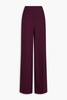 Crepe wide-leg pants