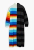 Striped wool-blend maxi dress