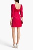 Belinda crystal-embellished cotton-blend velvet mini dress