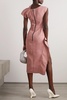 Rejoice asymmetric draped crepe dress