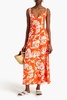 Perdita floral-print hemp maxi dress