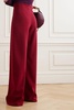 Crepe wide-leg pants