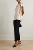 Draped crepe top