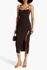 Jules cutout ribbed-knit midi dress