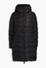 Jump quilted shell hooded down coat