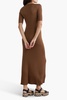 Johanna ribbed cashmere and silk-blend midi dress