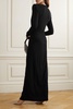 Embellished stretch-jersey gown