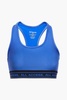 Metallic stretch sports bra