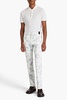 Oliver slim-fit floral-print denim jeans