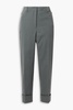 Maxima stretch-cotton and silk-blend tapered pants