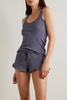 Raisa Raffaela ribbed Pima cotton-jersey tank and shorts set