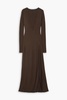 Cutout jersey maxi dress