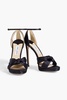 Rosie 120 knotted satin sandals