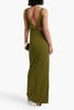 Hailey cutout draped jersey gown