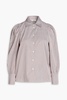 Striped cotton-poplin shirt