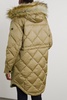 Cover faux fur-trimmed paneled padded scuba down ski jacket