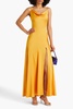 Finley satin-crepe gown