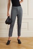 Maxima stretch-cotton and silk-blend tapered pants