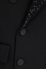 Double-breasted crystal-embellished wool-blend twill blazer