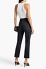 Joey cropped high-rise straight-leg jeans