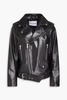 Leather biker jacket