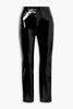 Faux patent-leather skinny pants