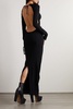 Fearless open-back crepe maxi dress