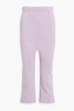 SF cropped French cotton-terry track pants