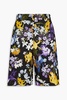 Miles floral-print linen shorts