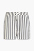 Charles short-length striped swim shorts