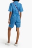 Cotton-blend poplin playsuit