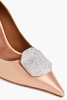 Vonn 90 crystal-embellished satin pumps