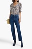 Joey high-rise straight-leg jeans