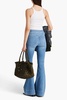 Sheridan button-embellished high-rise flared jeans