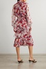 Isa tiered ruffled floral-print silk-chiffon midi dress