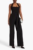 Leia stretch-crepe wide-leg jumpsuit