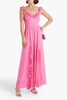 Junia ruffled polka-dot chiffon maxi dress