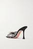 Vendome faux pearl-embellished faille mules