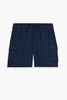 Linen-blend cargo shorts