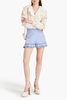 Garland ruffled gingham cotton-poplin shorts