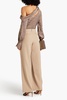 Tayler pleated wool-blend twill wide-leg pants