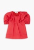 The Sunrise ruffled cotton-voile blouse