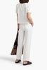 Linen straight-leg pants