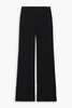 Jasmine pointelle-knit flared pants